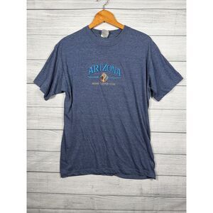 Teemax Arizona Grand Canyon State Embroidered Blue T Shirt Size Large 4582